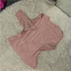 L.L. Bean Soft Rose Long Sleeve Tee